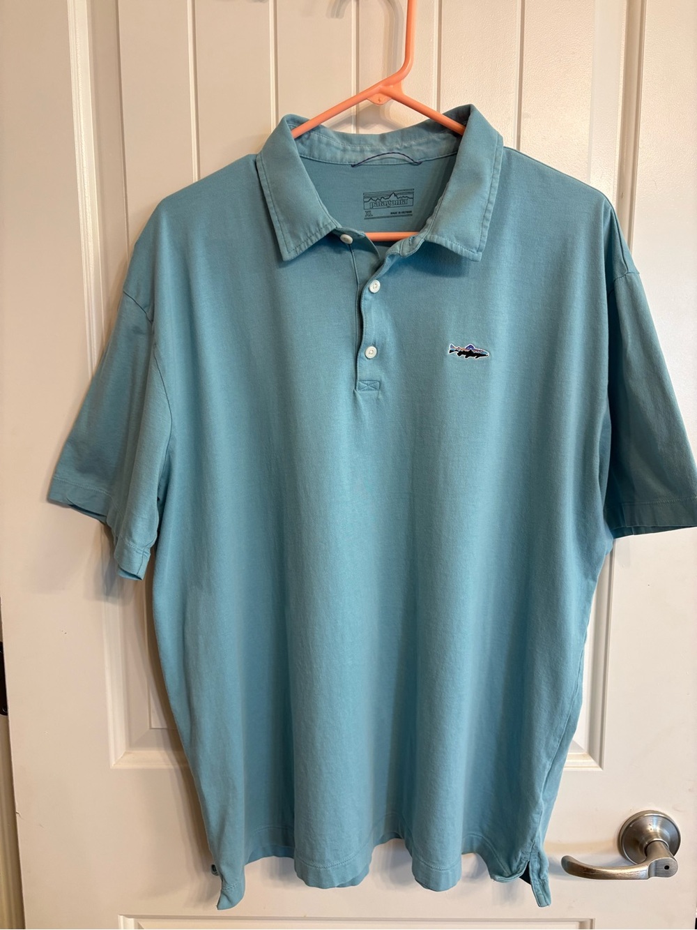 Patagonia Men's Squeaky Clean Fitz Roy Trout Polo Shirt - XL